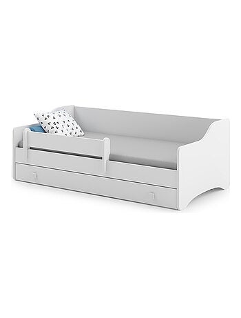 Lit enfant EVOC 160x80cm avec tiroir matelas inclus