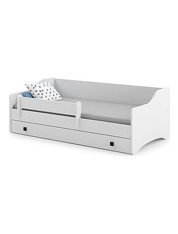 Lit enfant EVOC 160x80cm avec tiroir matelas inclus