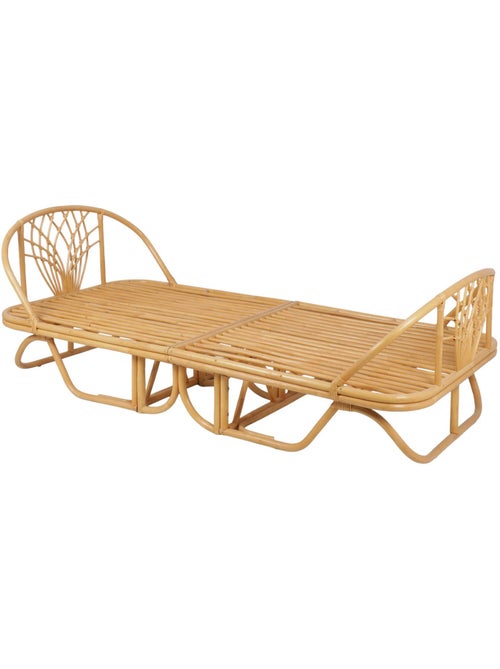 Lit enfant exotique 90 x 190 cm rotin  Arlo - Kiabi