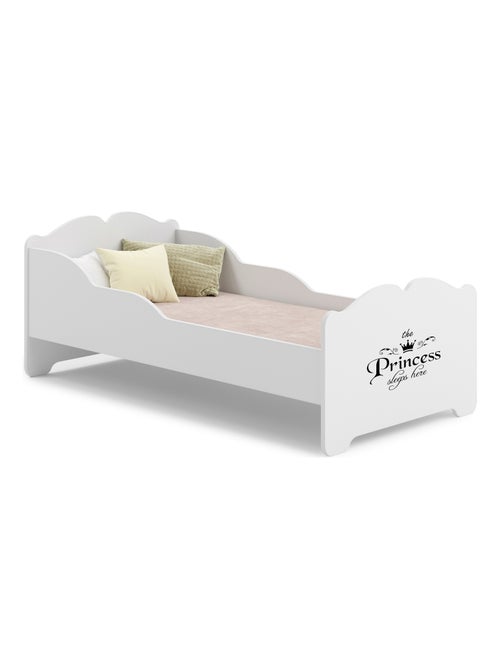 Lit enfant fille ALMENA avec matelas et cadre inclus - Kiabi