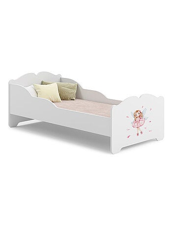 Lit enfant fille ALMENA avec matelas et cadre inclus