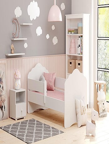 Lit enfant FIONA avec balustrade et matelas
