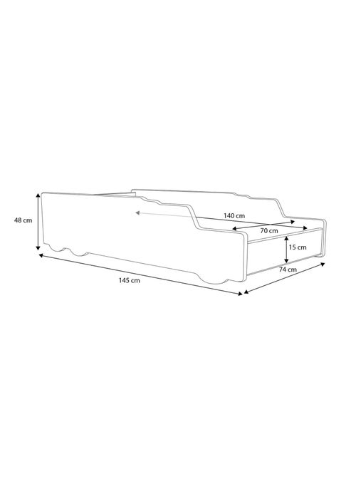 Lit enfant garçon Camion de pompier avec matelas et sommier inclus - Kiabi