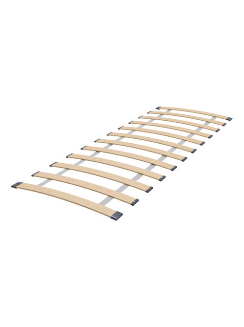 Lit enfant garçon LOU avec balustrade et matelas inclus - Kiabi