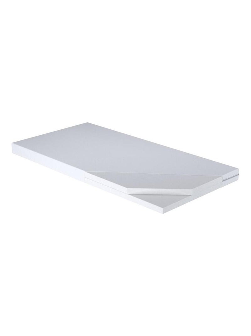 Lit enfant garçon LOU avec balustrade et matelas inclus Blanc Jaune Gris - Kiabi
