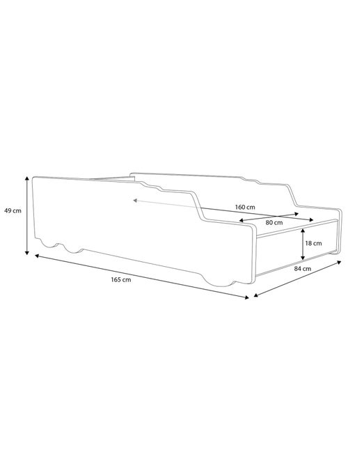 Lit enfant garçon Monster Truck avec matelas et sommier inclus - Kiabi