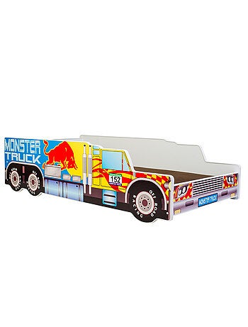 Lit enfant garçon Monster Truck avec matelas et sommier inclus