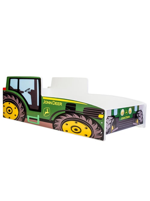 Lit enfant garçon tracteur vert avec matelas et sommier inclus - Kiabi