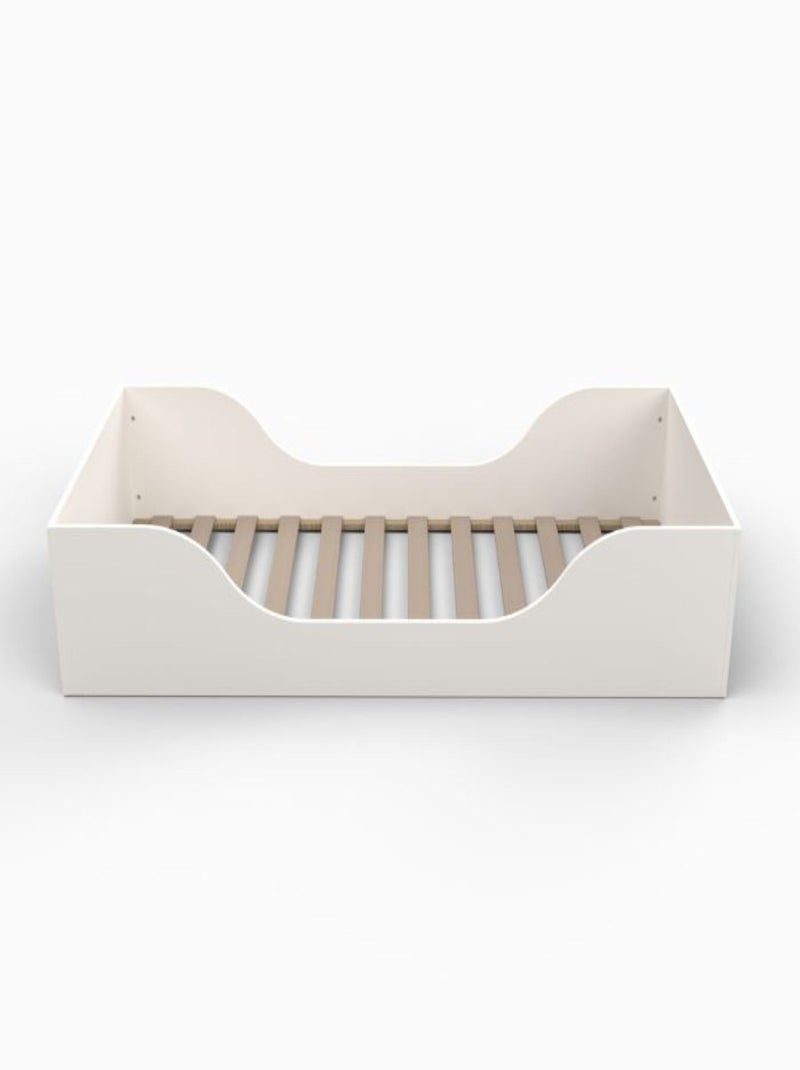 Lit enfant inspiration Montessori au sol blanc Blanc - Kiabi