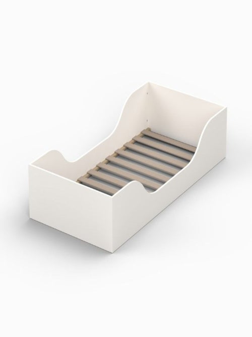 Lit enfant inspiration Montessori au sol blanc - Kiabi