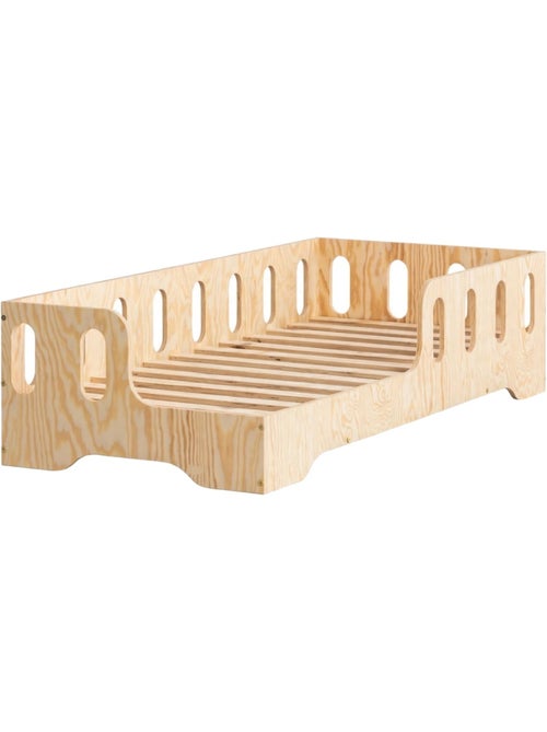 Lit enfant kiki 1 l 70×140 cm contreplaqué - Kiabi