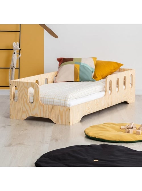 Lit enfant kiki 1 l 70×140 cm contreplaqué - Kiabi