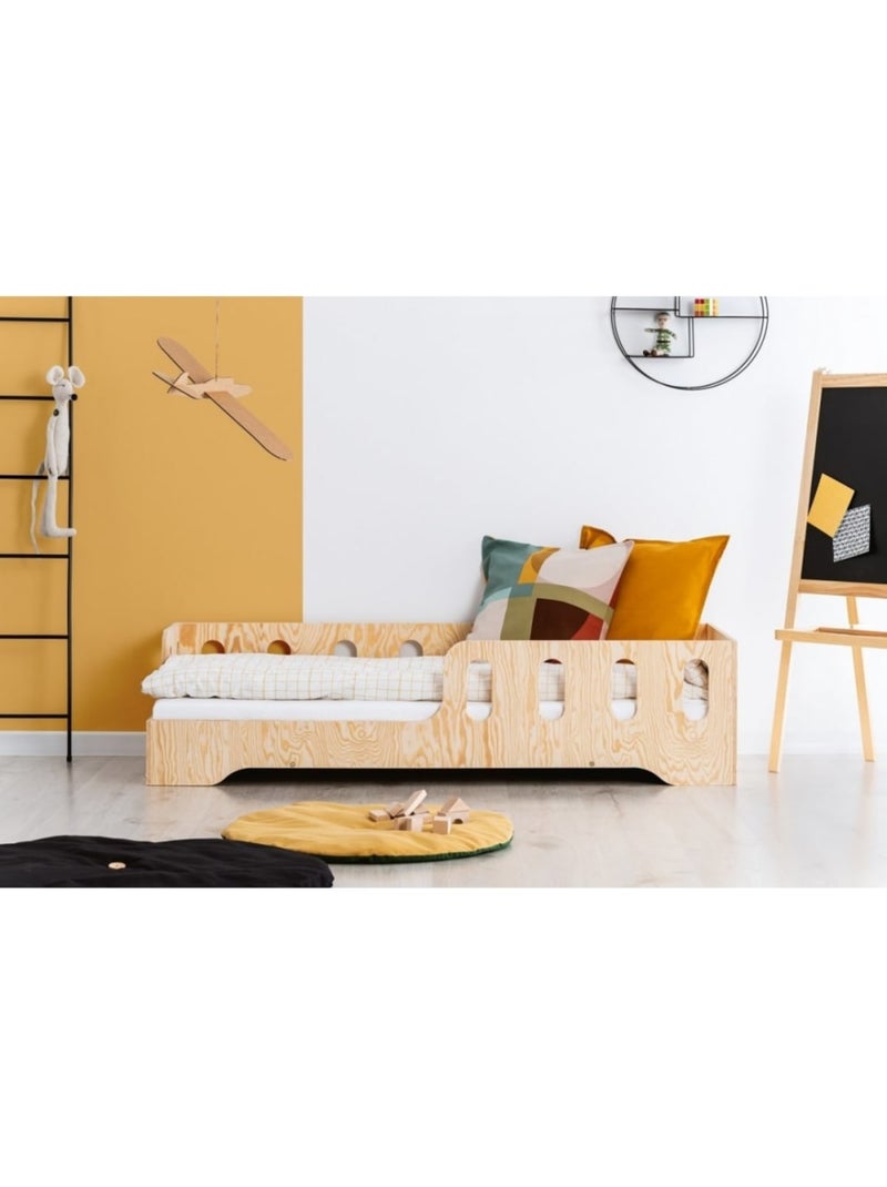 Lit enfant kiki 1 l 70×140 cm contreplaqué Beige - Kiabi