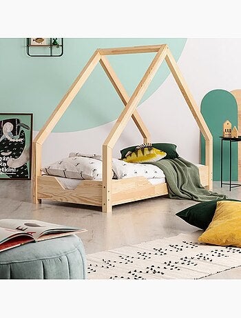 Lit enfant loca b 80×190 cm pin massif