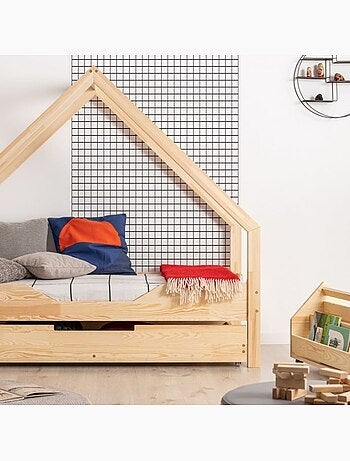 Lit enfant loca b 80×190 cm pin massif