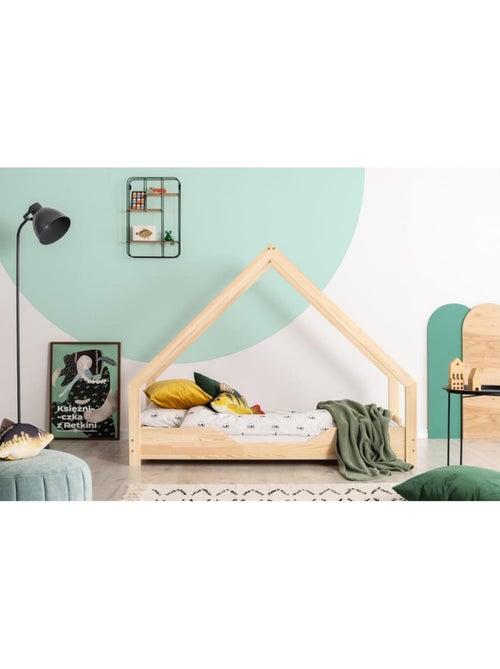 Lit enfant loca b 80×190 cm pin massif - Kiabi