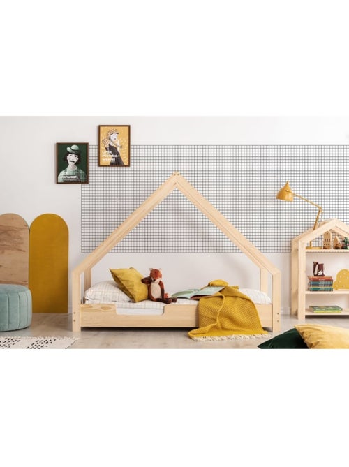Lit enfant loca c 70×160 cm pin massif - Kiabi