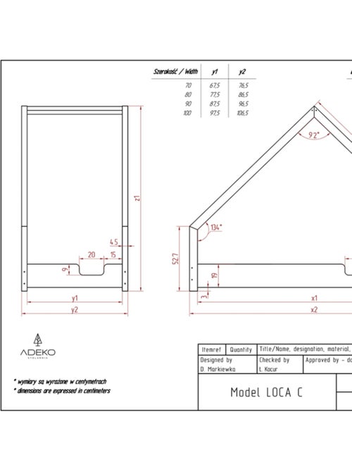 Lit enfant loca c 70×160 cm pin massif - Kiabi