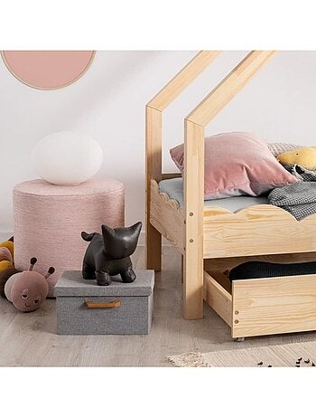 Lit enfant loca d 70×140 cm pin massif
