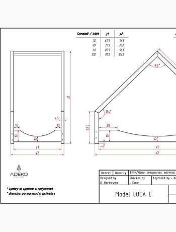 Lit enfant loca e 100×180 cm pin massif