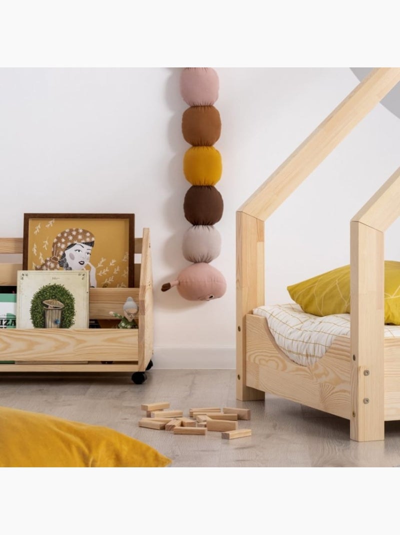 Lit enfant loca e 100×180 cm pin massif Beige - Kiabi
