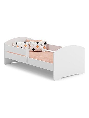 Lit enfant LOU avec balustrade et matelas inclus