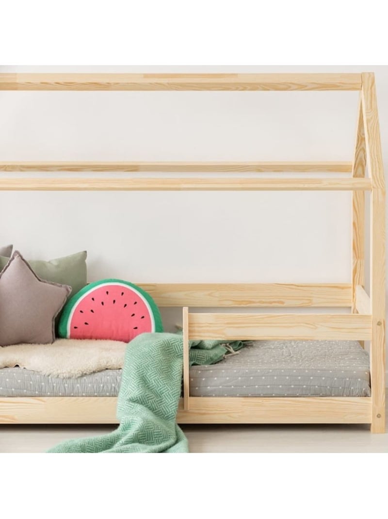 Lit enfant mb 120×190 cm pin massif Beige - Kiabi