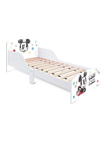 Lit enfant Mickey 70x140 cm - MDF bleu