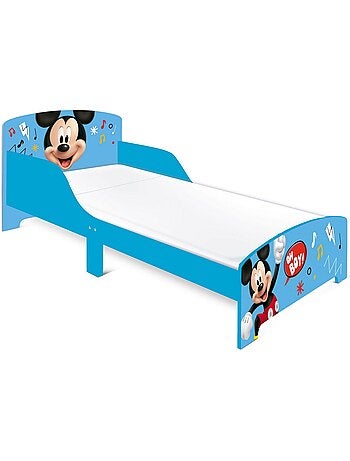 Lit enfant Mickey 70x140 cm - MDF bleu