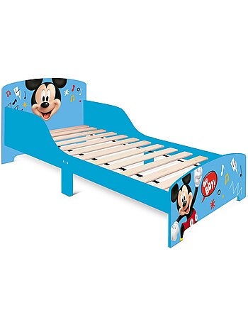 Lit enfant Mickey 70x140 cm - MDF bleu