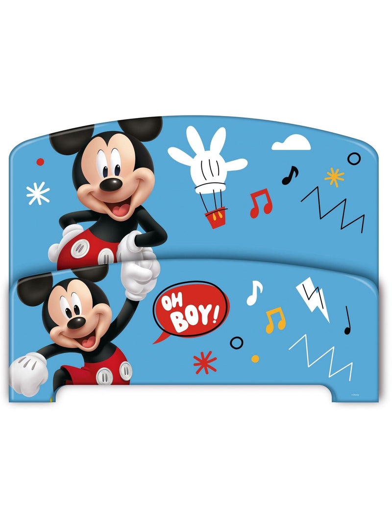 Lit enfant Mickey 70x140 cm - MDF bleu Bleu - Kiabi