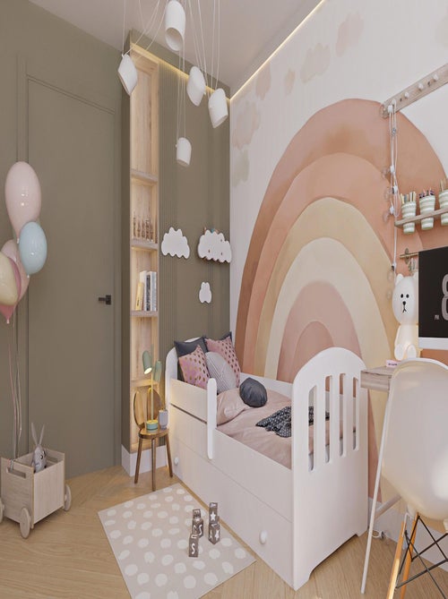 Lit enfant mixte garçon et fille Liam avec tiroir 160×80 - Kiabi