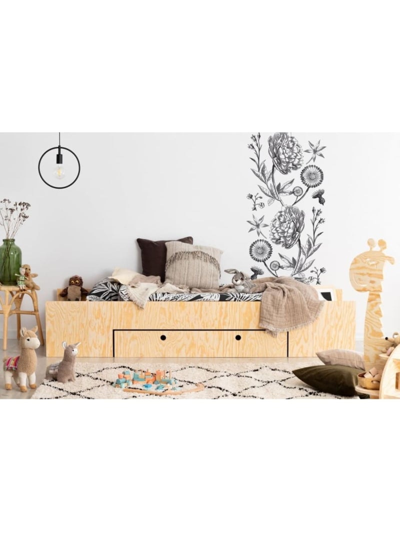 Lit enfant mlc 90×180 cm contreplaqué Beige - Kiabi