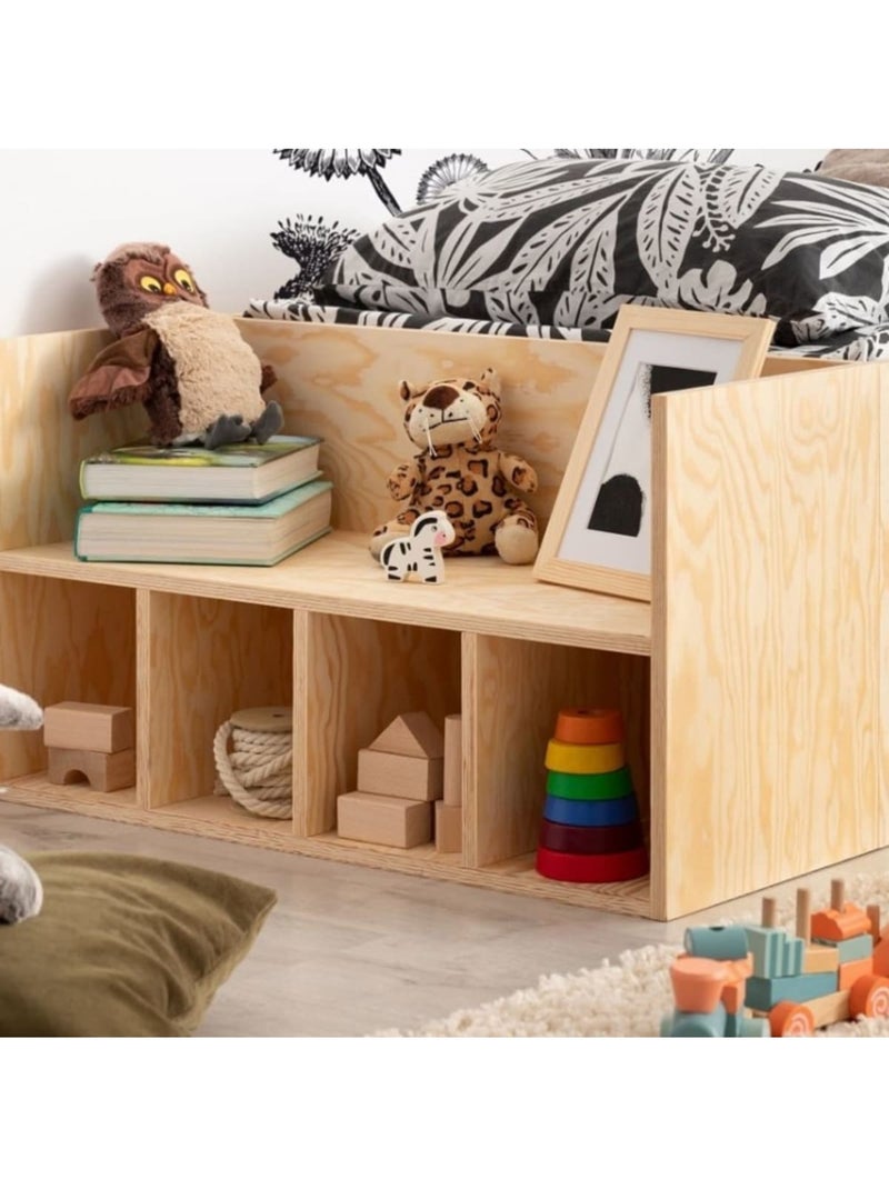 Lit enfant mlc 90×180 cm contreplaqué Beige - Kiabi