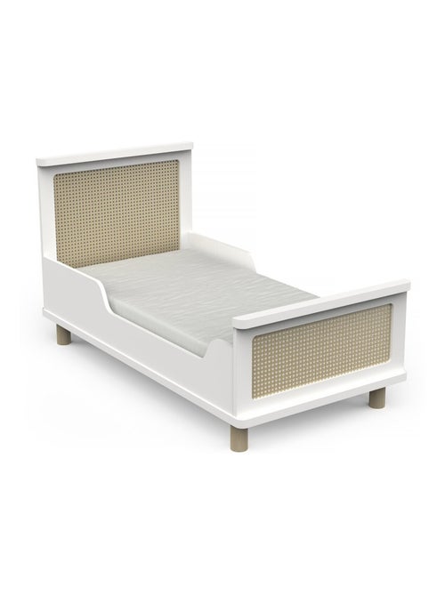 Lit enfant " Ochna " - 70 x 140 cm - Blanc mat - Kiabi
