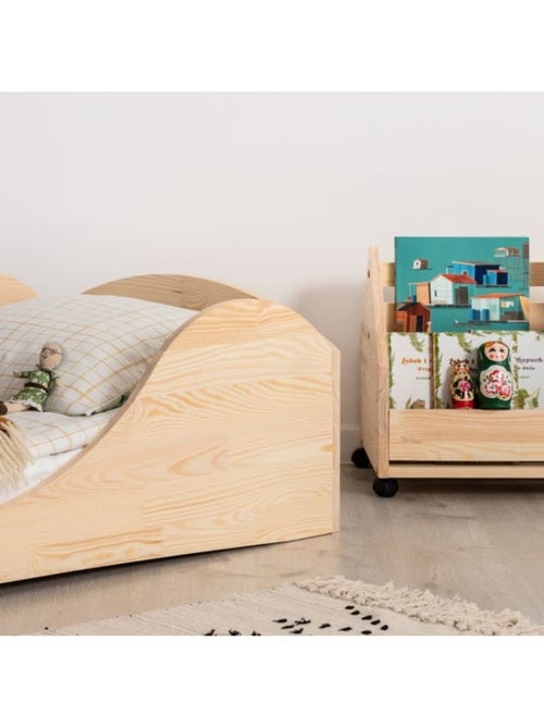 Lit enfant pepe 1 90×200 cm pin massif - Kiabi