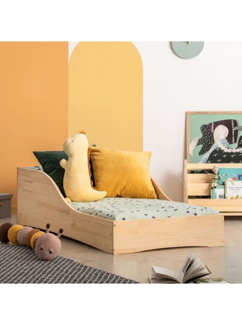Lit enfant pepe 3 90×160 cm pin massif - Kiabi