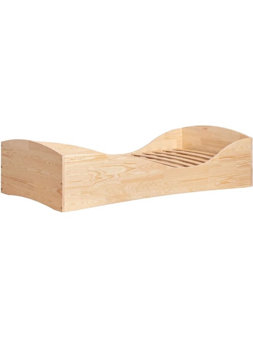 Lit enfant pepe 5 100×200 cm pin massif - Kiabi
