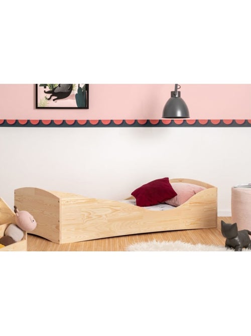 Lit enfant pepe 5 100×200 cm pin massif - Kiabi