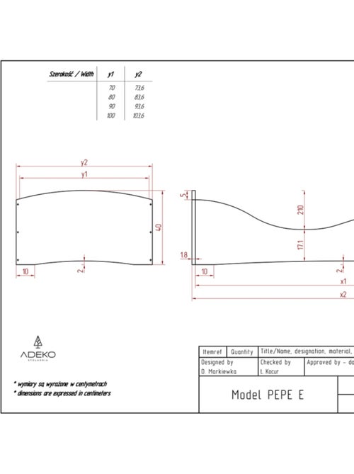 Lit enfant pepe 5 100×200 cm pin massif - Kiabi