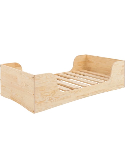 Lit enfant pepe 6 70×140 cm pin massif - Kiabi