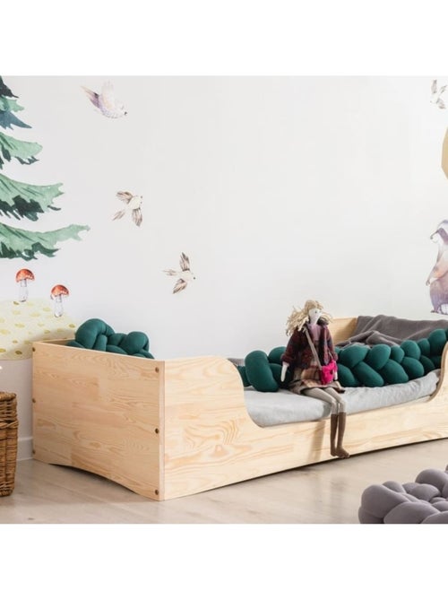 Lit enfant pepe 6 70×140 cm pin massif - Kiabi
