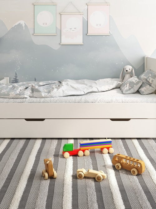 Lit enfant pin massif  ACHILLE - Kiabi