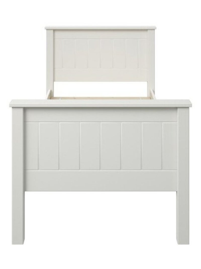 Lit enfant pin massif  ARTHUR Blanc - Kiabi
