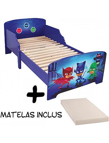 Lit enfant Pyjamasques Trio + Matelas