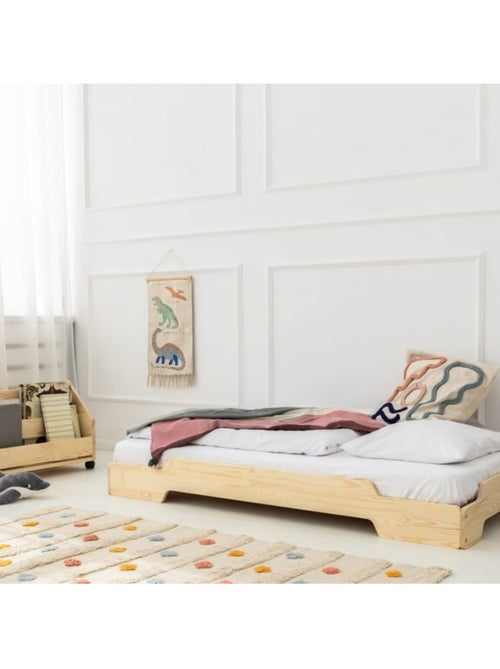 Lit enfant talo 1 90×190 cm pin massif - Kiabi