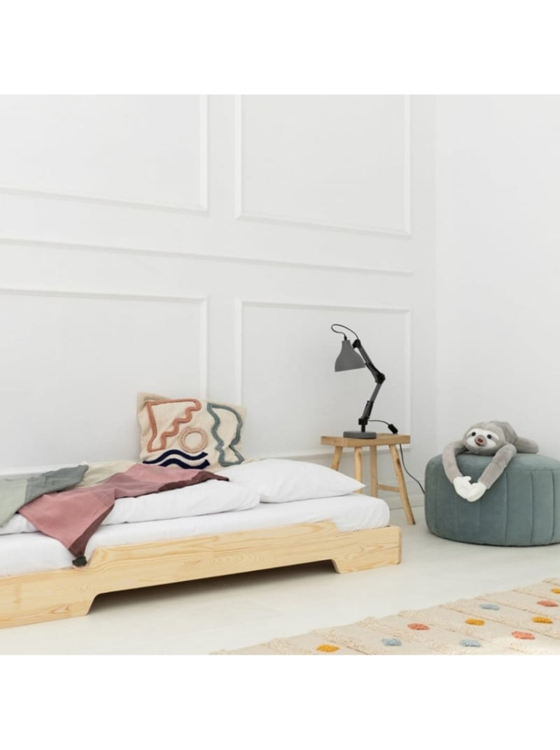 Lit enfant talo 1 90×190 cm pin massif Beige - Kiabi