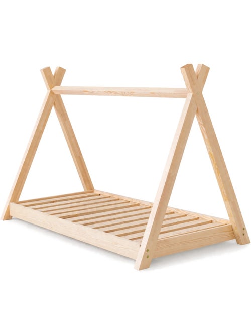 Lit enfant tp 70×160 cm pin massif - Kiabi