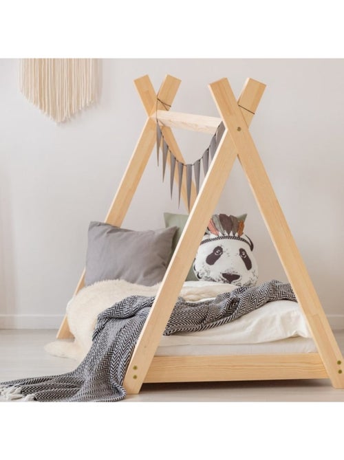 Lit enfant tp 70×160 cm pin massif - Kiabi