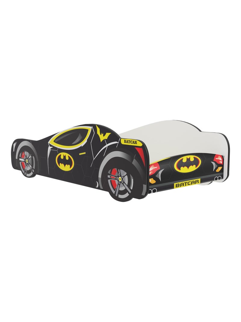 Lit Enfant Voiture Batman Noir – Design Batcar, Batmobile - 140 x 70 cm sommier inclus Noir - Kiabi